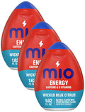 Energy Wicked Blue Citrus Flavored with Other Natural Flavor Liquid Water Enhancer, 1.62 Fl Oz Bottle (Pack of 3)