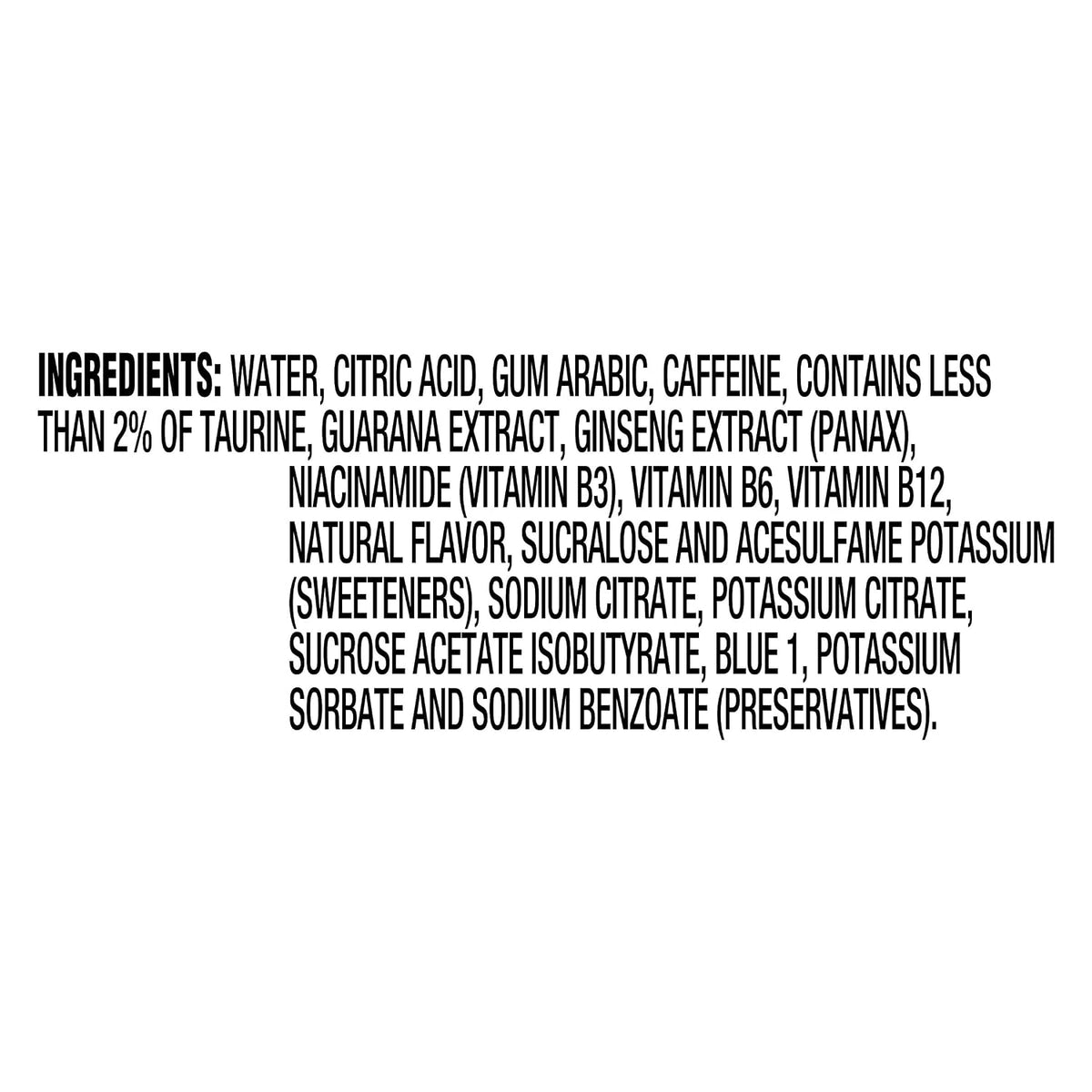 Energy Wicked Blue Citrus Flavored with Other Natural Flavor Liquid Water Enhancer, 1.62 Fl Oz Bottle (Pack of 3)