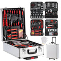 799 Pcs Tool Set, Household Repair Hand Tool Kit, Mechanics Tool Kit, with Trolley Case, Silver