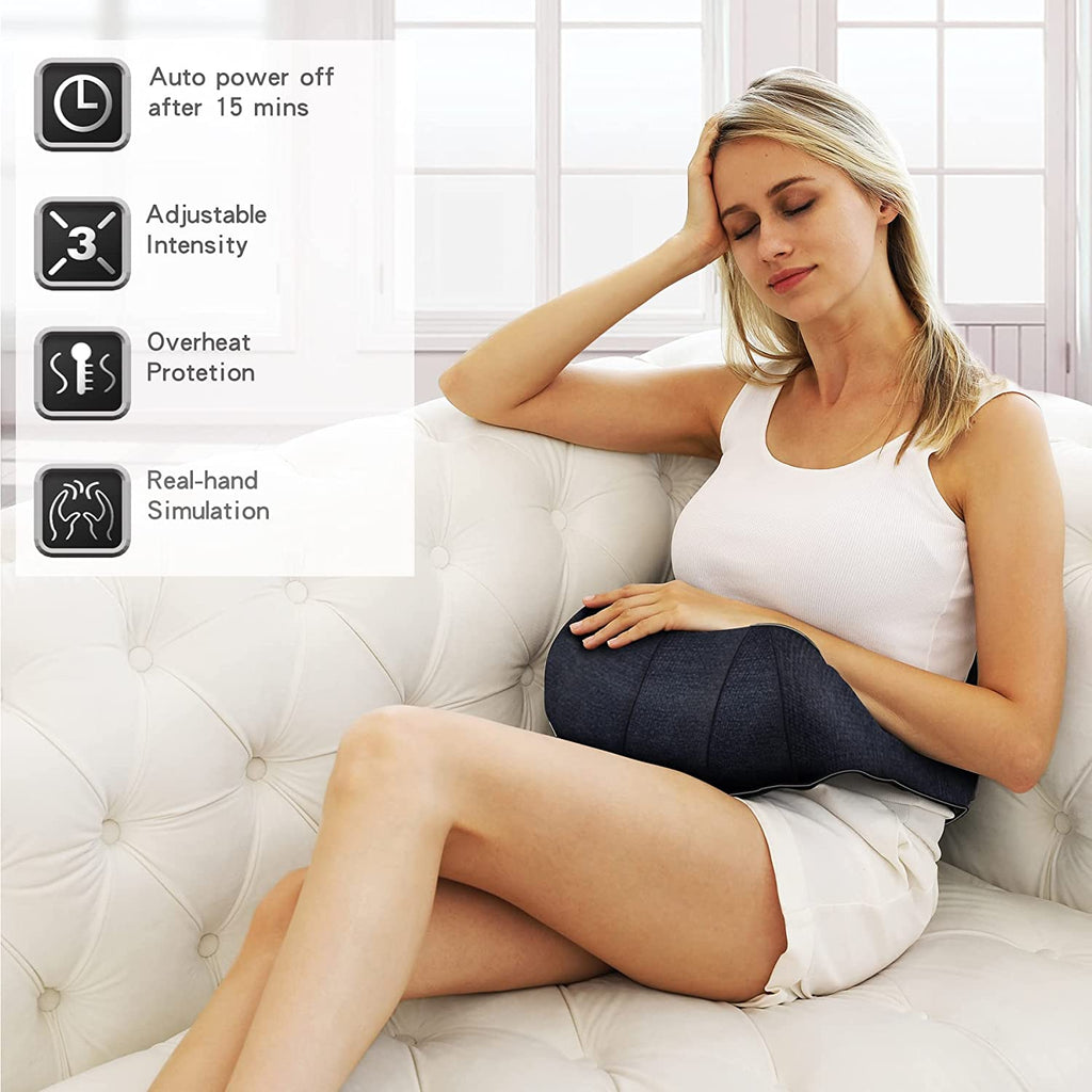 Mothers Day Gifts for Mom Wife Women, Shiatsu Back Shoulder and Neck Massager with Heat, Electric Deep Tissue 4D Kneading Massage, Best Gifts for Men Dad Husband, Fathers Day, Christmas