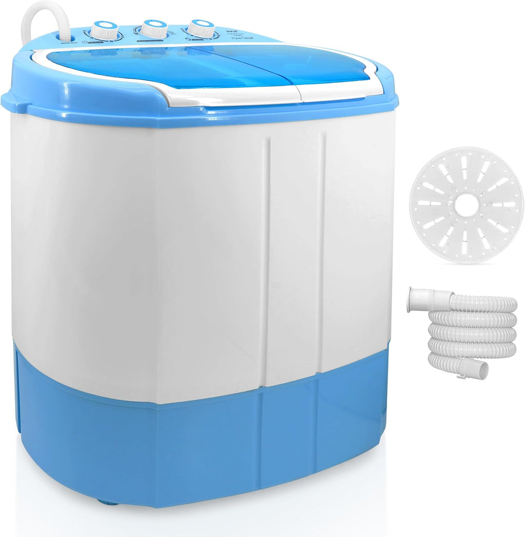 Washing Machine Portable 2-In-1&Spin-Dryer-Convenient Top-Loading Easy Access,Energy&Water Efficient Design,Ideal for Smaller Loads-No Special Parts or Plumbing Required-2 FT Drainage Hose