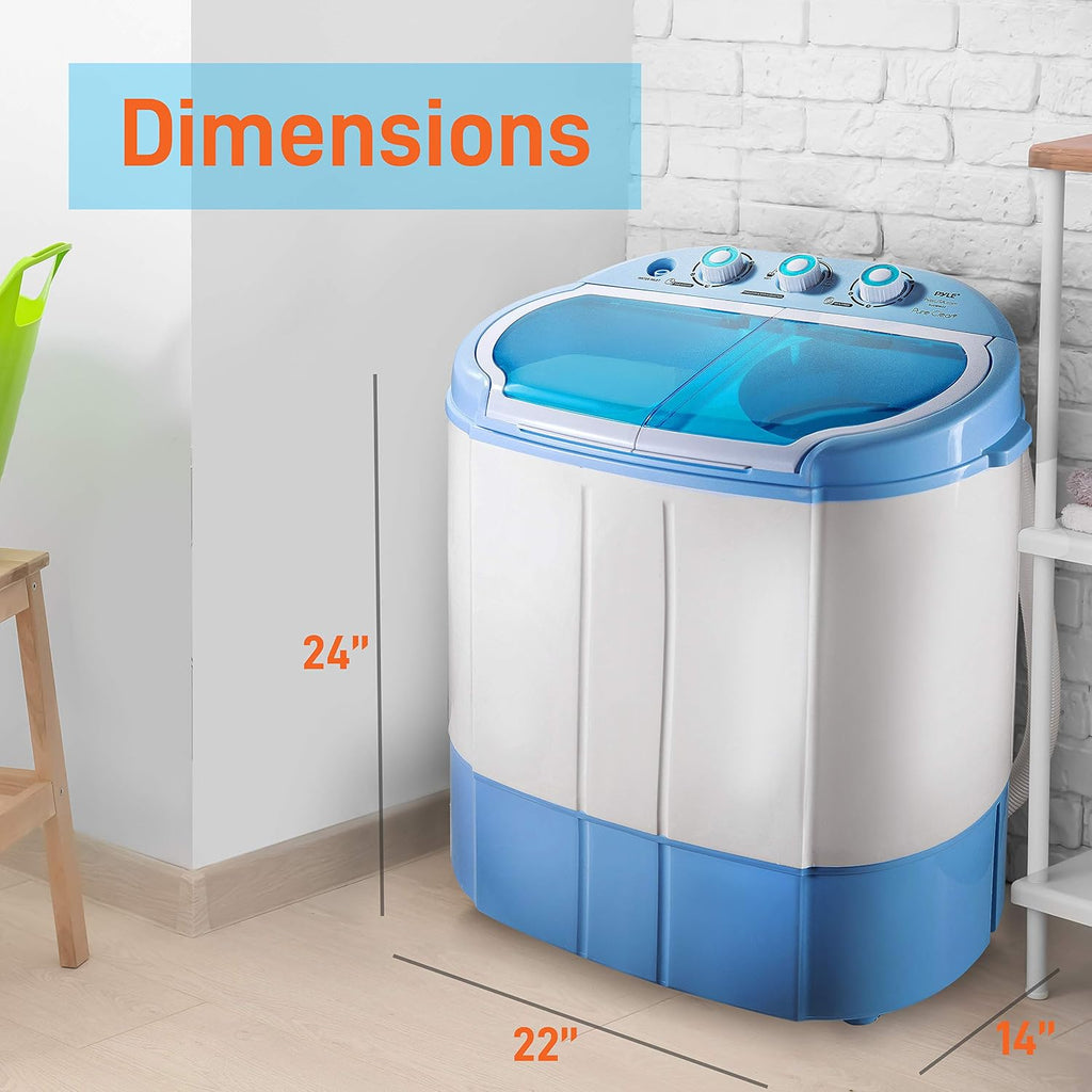 Washing Machine Portable 2-In-1&Spin-Dryer-Convenient Top-Loading Easy Access,Energy&Water Efficient Design,Ideal for Smaller Loads-No Special Parts or Plumbing Required-2 FT Drainage Hose