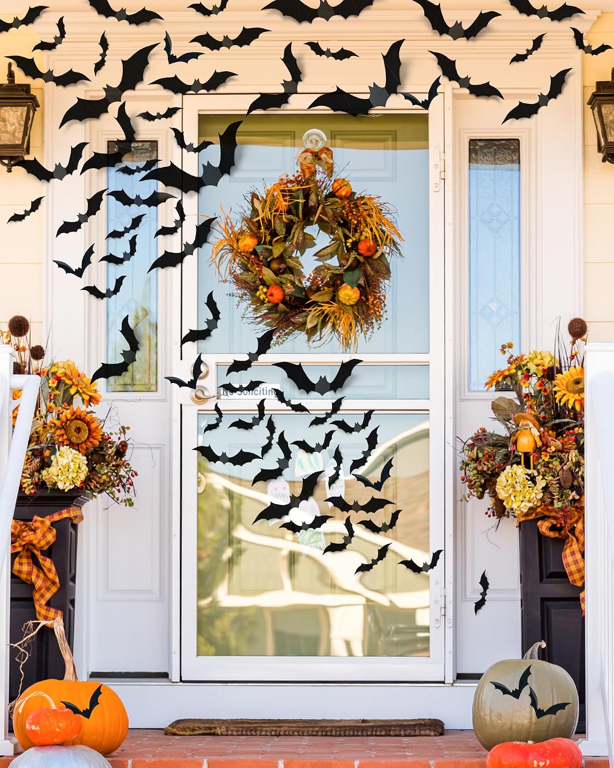 Transform Your Space with 120 Pcs 3D Halloween Bat Decorations - Perfect for Indoor and Outdoor Spookiness!
