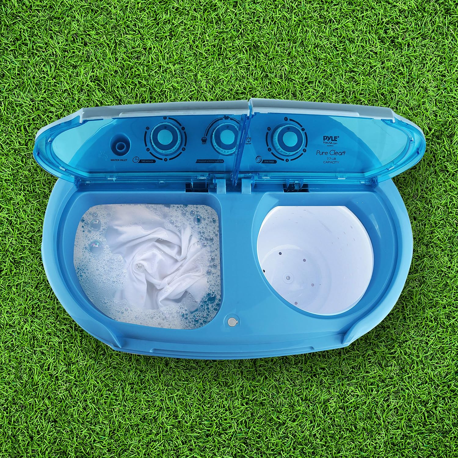 Washing Machine Portable 2-In-1&Spin-Dryer-Convenient Top-Loading Easy Access,Energy&Water Efficient Design,Ideal for Smaller Loads-No Special Parts or Plumbing Required-2 FT Drainage Hose