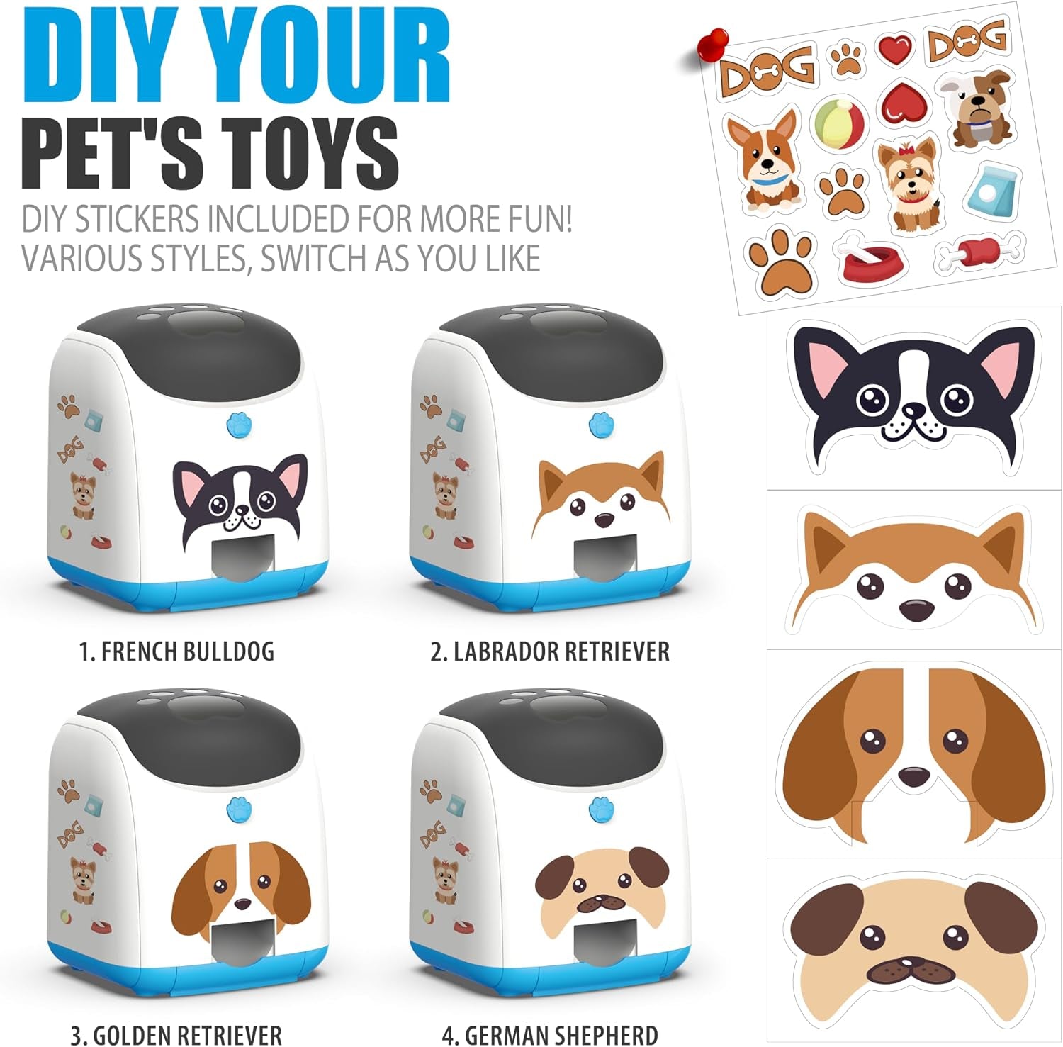 Dog Puzzle Feeder Toy – Remote Control Automatic Treat Dispenser with Light, Interactive IQ Training Slow Feeder, Large Capacity for All Dog Breeds