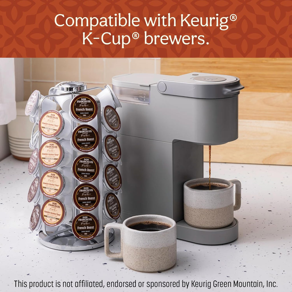 Hawaiian Hazelnut Flavored Coffee Pods, 55 Count, Medium Roast, Compatible with Keurig Brewers